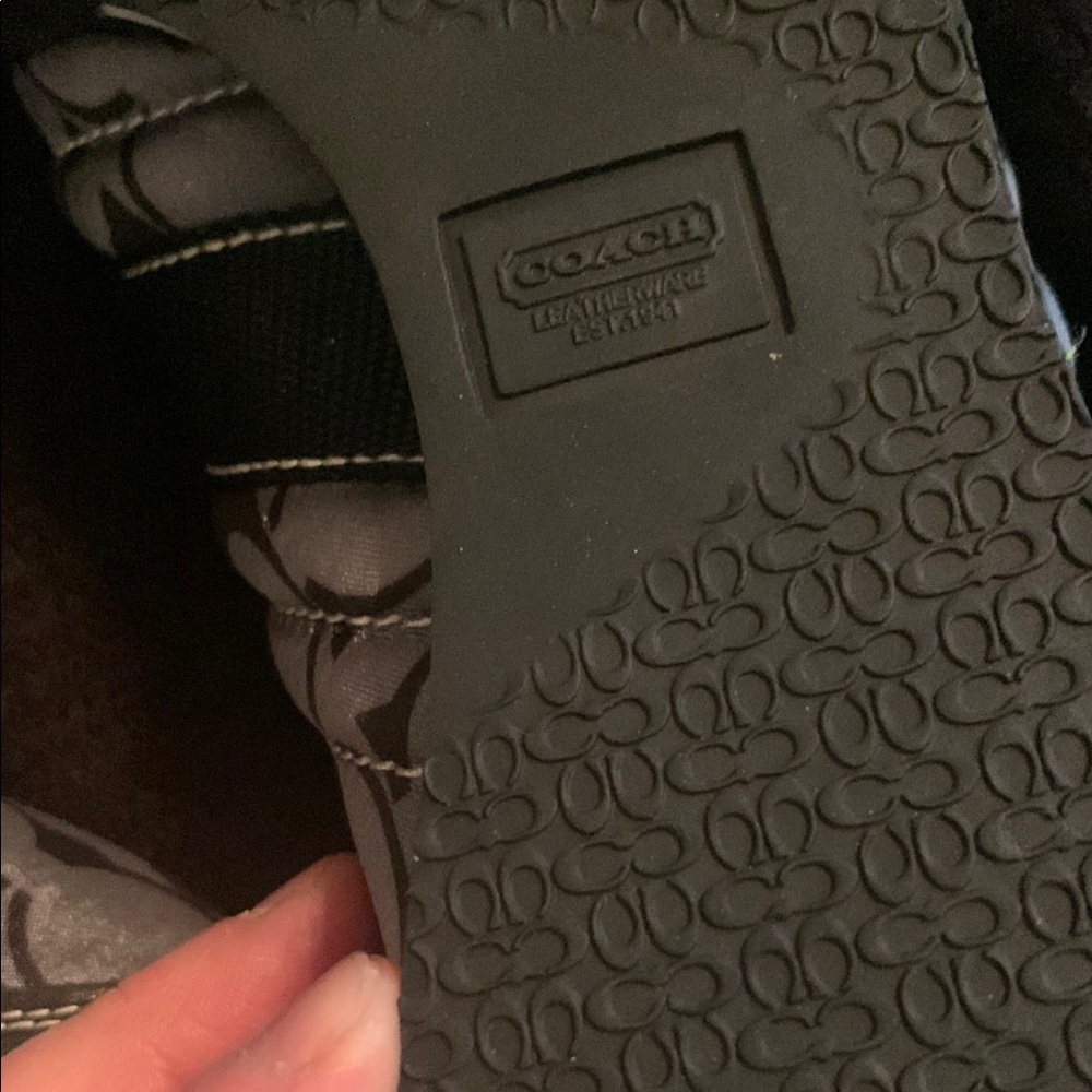 Black and Gray Patterned Sneakers from Coach - Picture 3 of 6